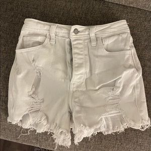Hollister white denim